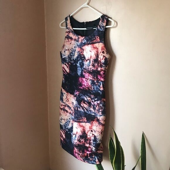 Cynthia Rowley Neoprene ColorSplattered Minidress2 - Picture 6 of 8